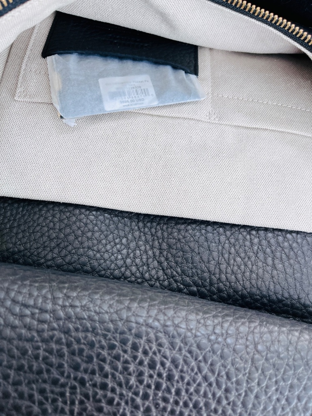 In Mint Condition Black Shinola Leather Backpack - Convertible Pocket Backpack. - Picture 3 of 5